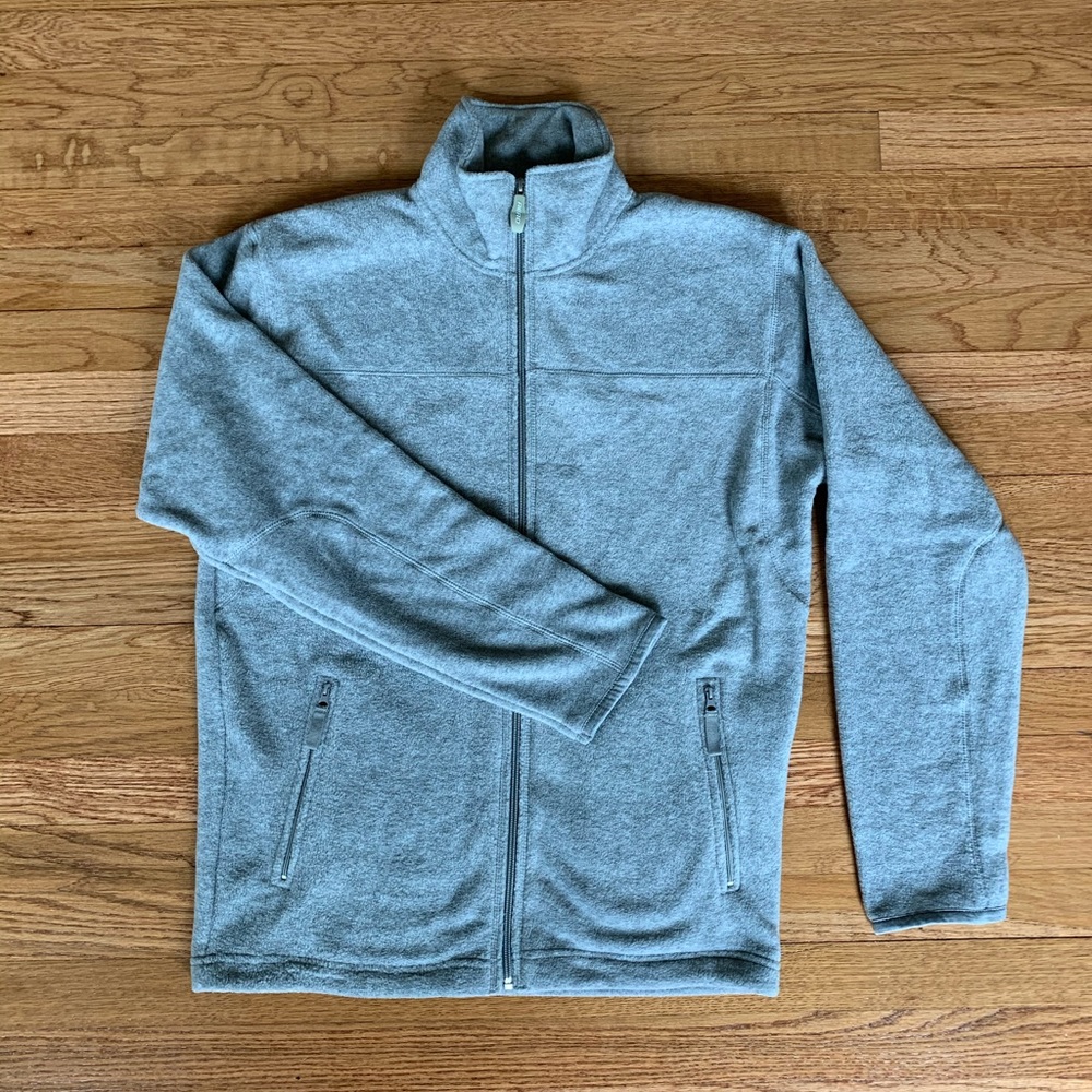 Men’s Gray Fleece Full Zip Jacket